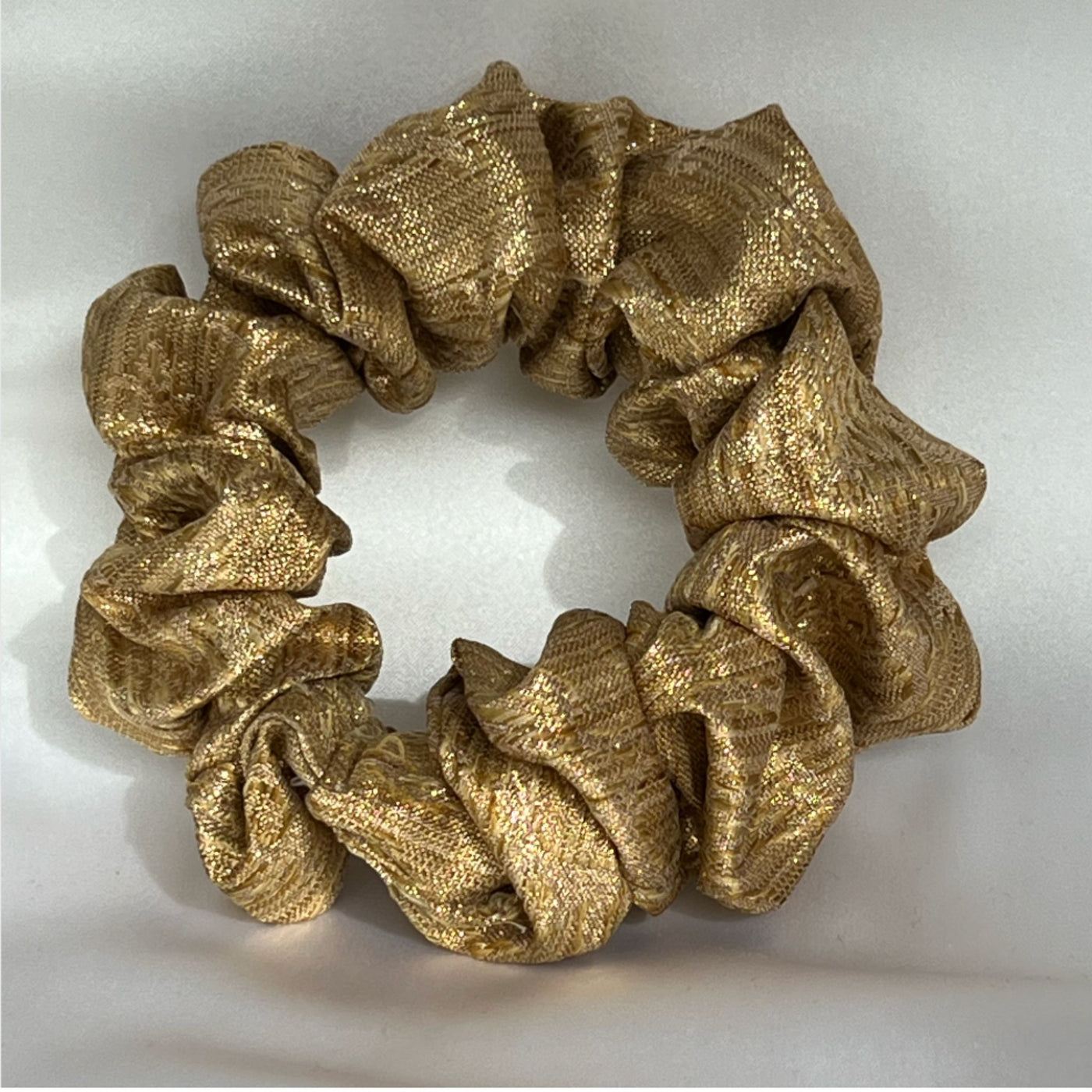 Golden Brocade Scrunchie