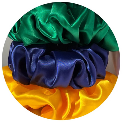 Forest Green Italian Sustainable Satin Scrunchie
